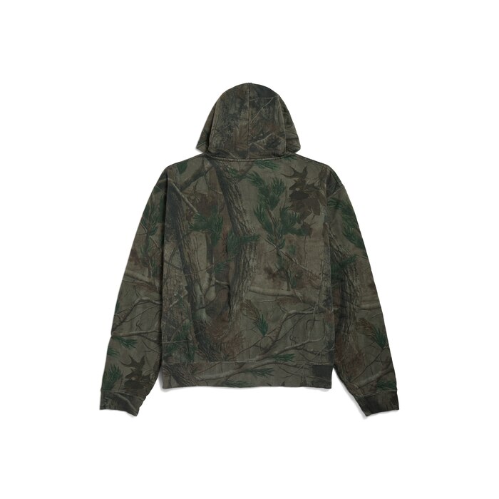 diamond b oversized zip-up hoodie