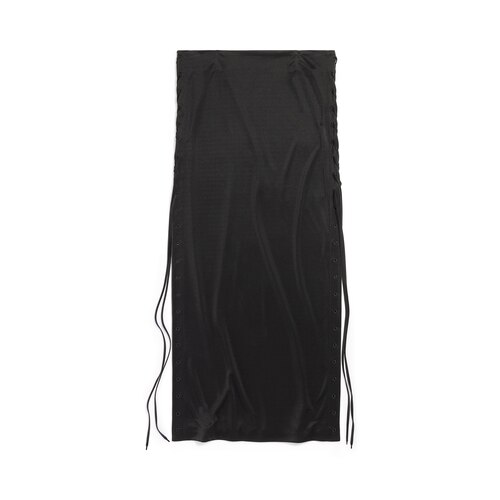 レースアップ maxi スカート