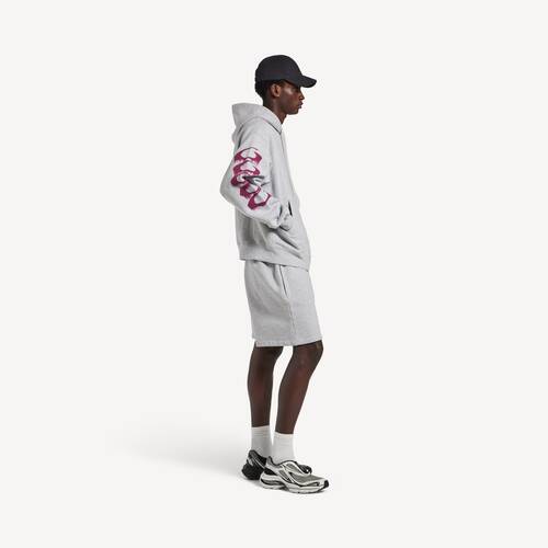 wet brush oversized zip-up hoodie