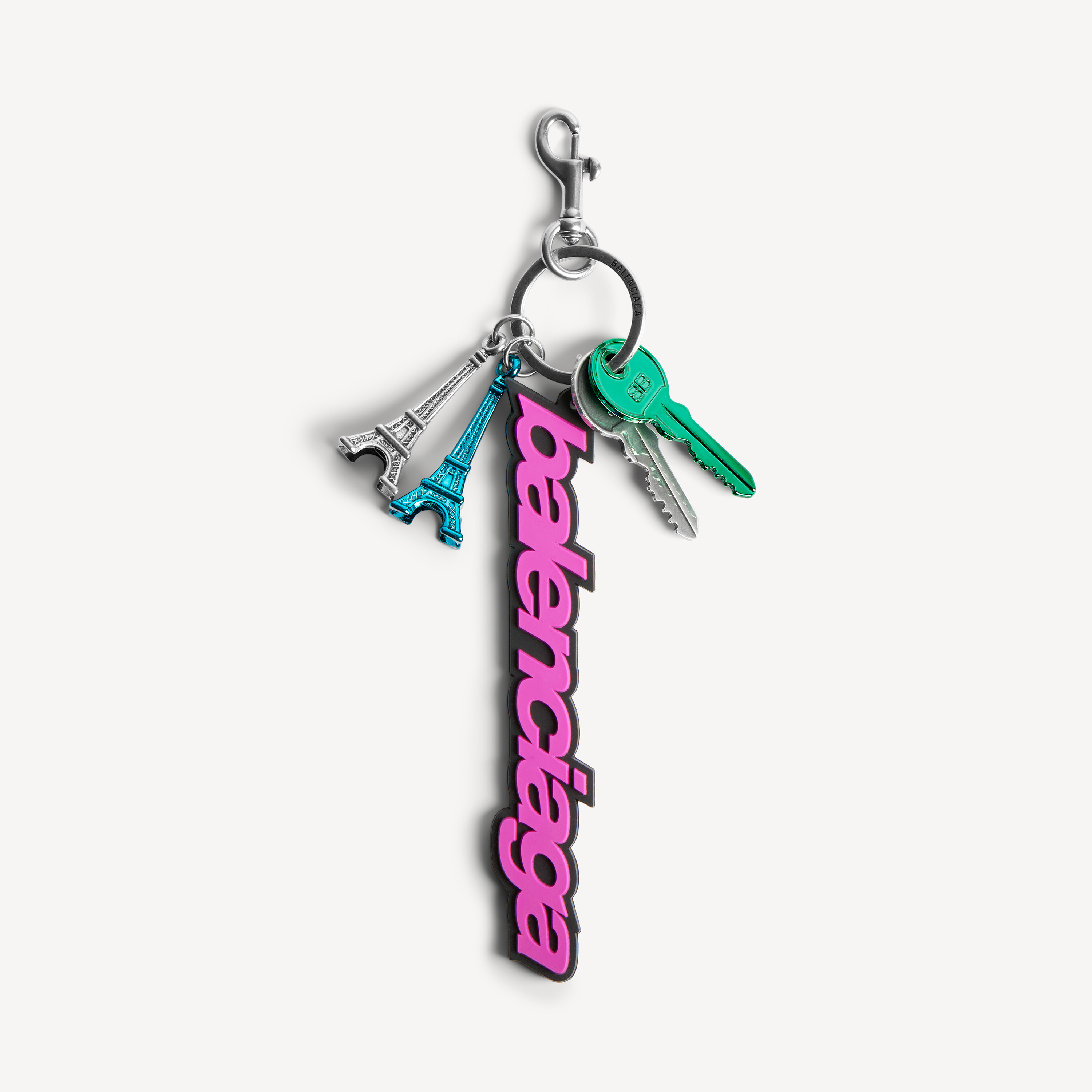 Women's Biker Balenciaga Charm/keychain in Pink/black | Balenciaga US