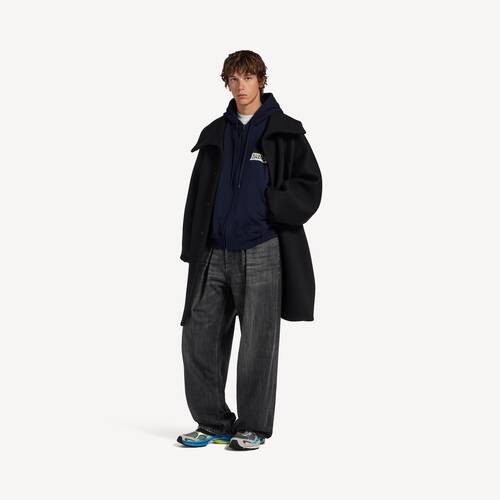 hoodie zipp&eacute; masking tape oversize 