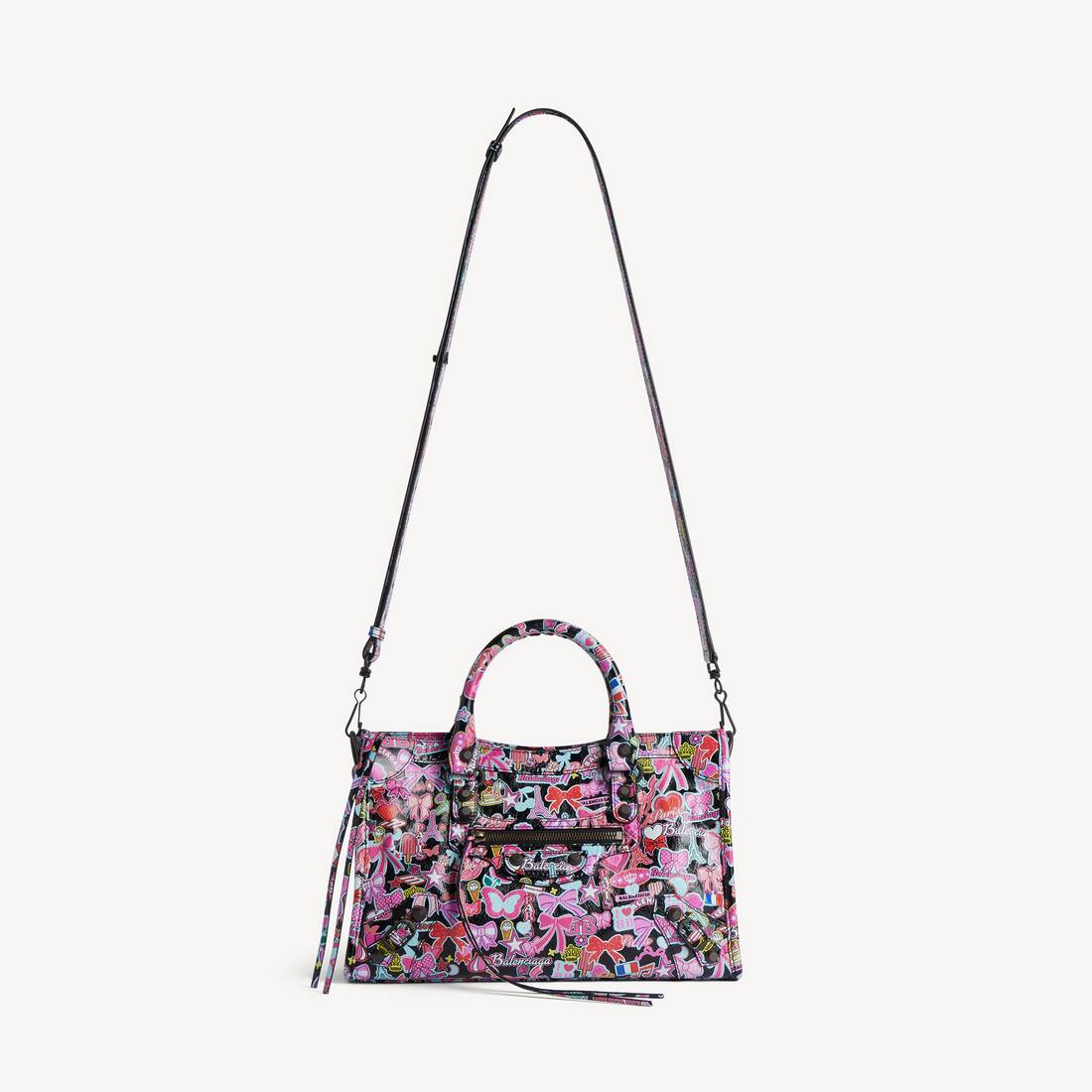 Le City小号手袋 为 所有 在 黑/彩色 | Balenciaga 新加坡 ZH - Image 4