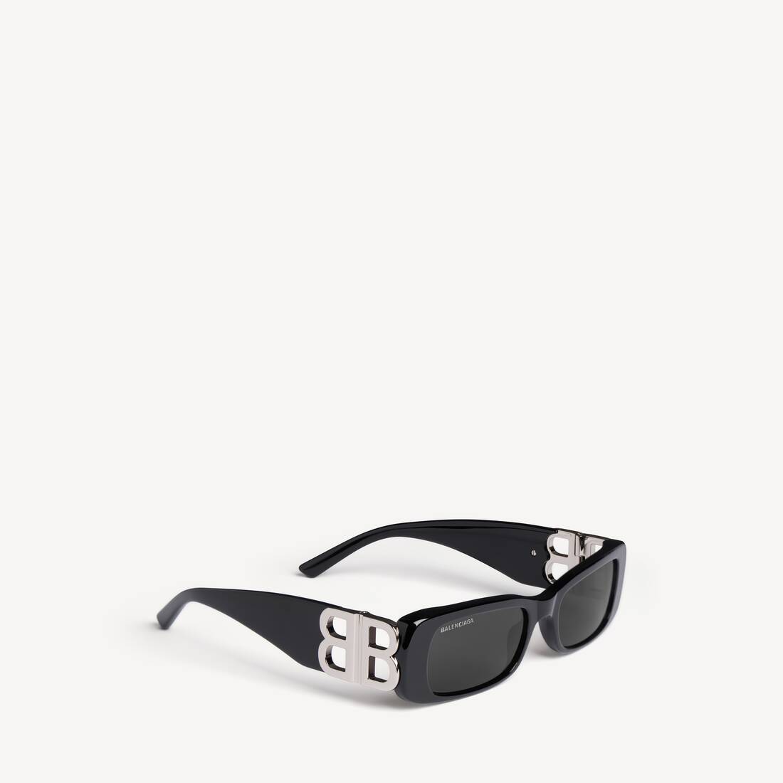 Women's Dynasty Rectangle Sunglasses in Black | Balenciaga Macau SAR EN - Image 4