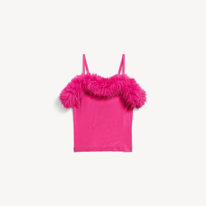 Ela's Blusa De Alcinha em Rosa Fluorescente - Ela | Balenciaga Brasil PT - Image 2