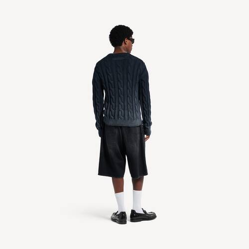 denim stay press shorts
