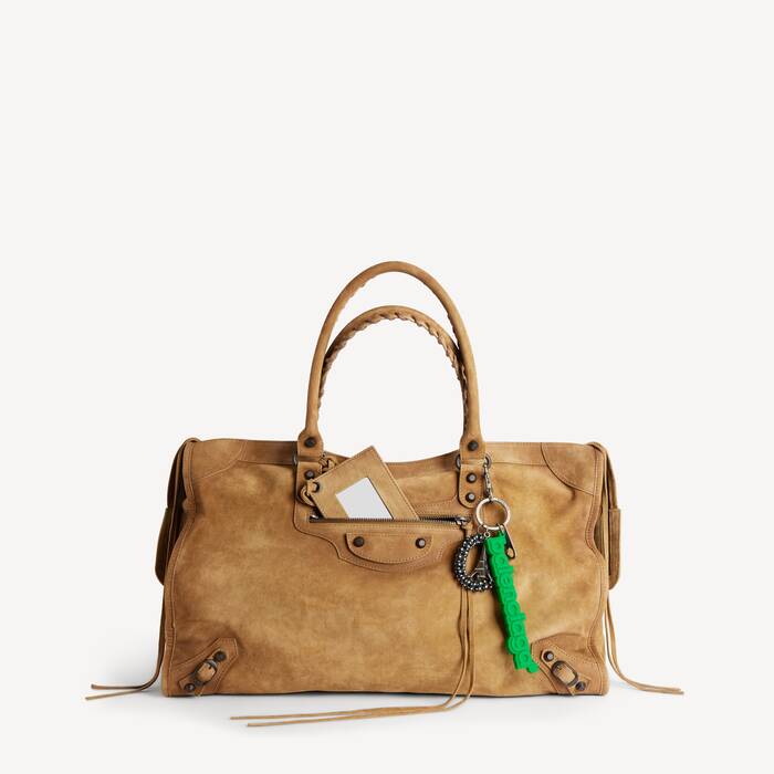 Men's Balenciaga Logo Keychain/charm in Green - Men | Balenciaga Canada EN - Image 3