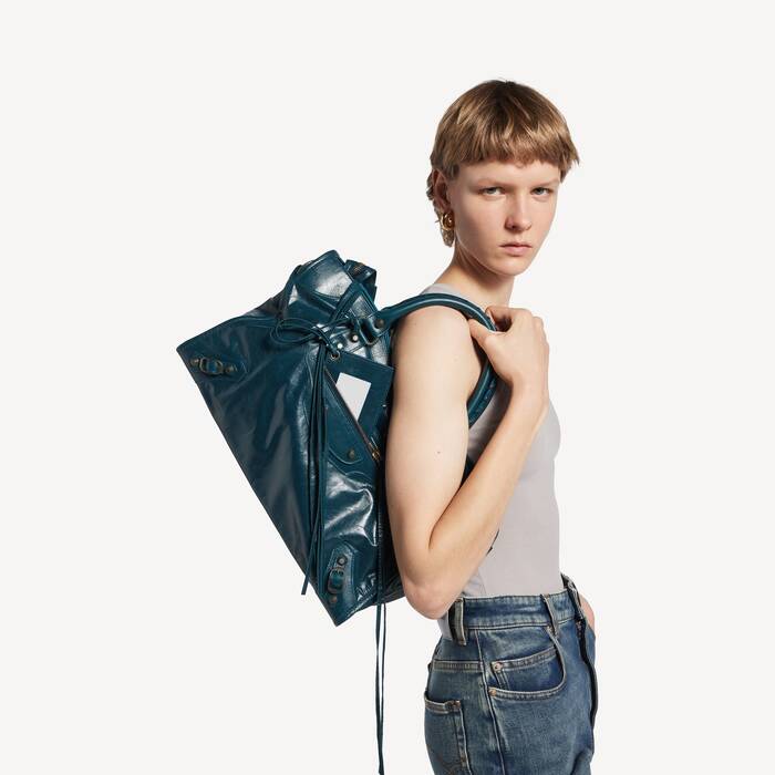 Women's Le City Bag Medium in Lagoon - Women | Balenciaga Australia EN - Image 2