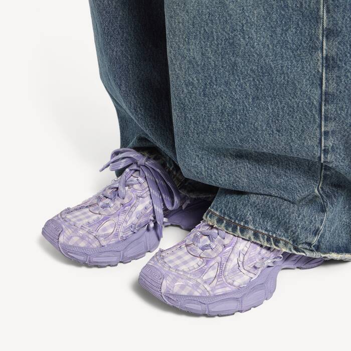 Women's 3xl Check Mule in Lilac - Women | Balenciaga Italy EN - Image 3