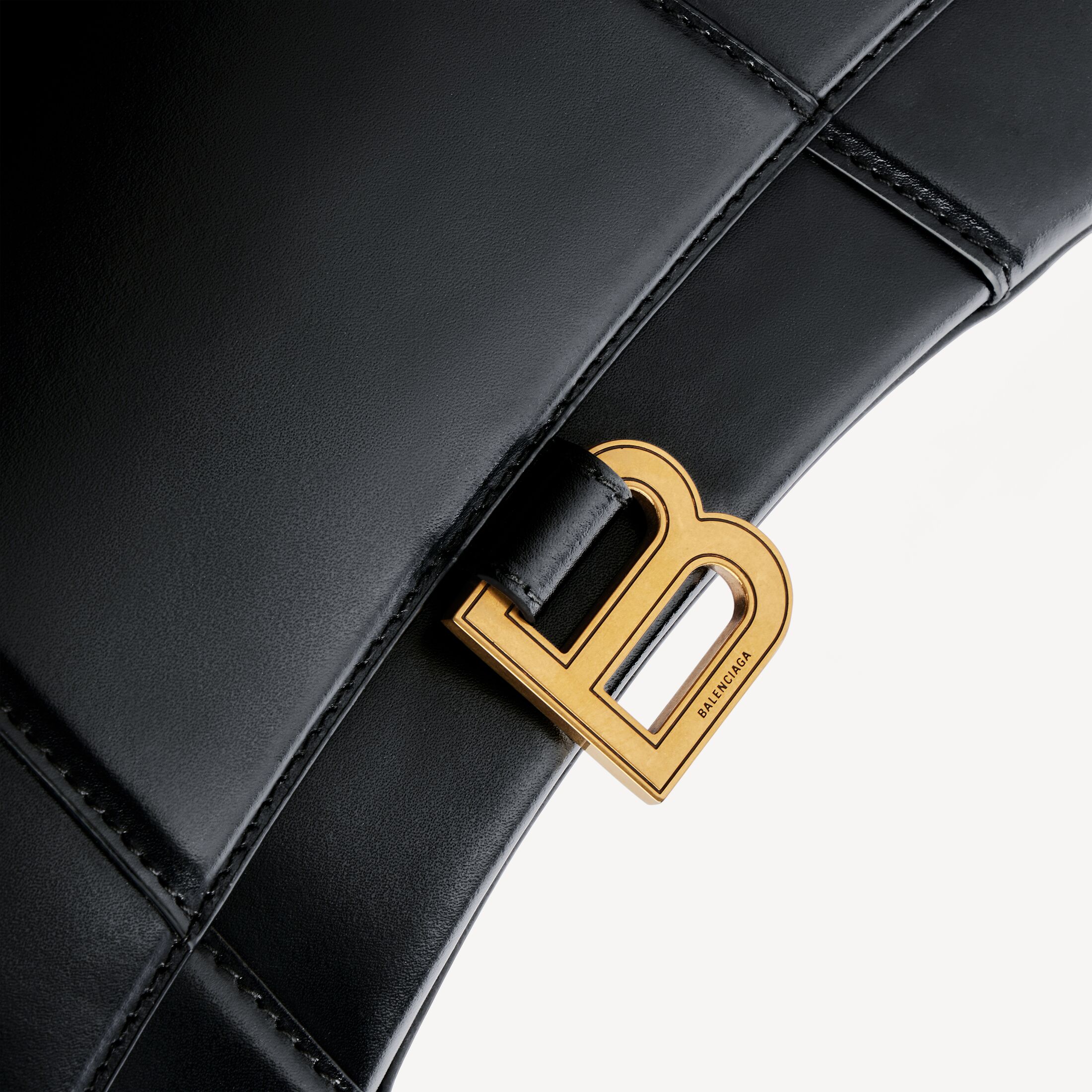 BALENCIAGA Hourglass Small Handbag (Black)