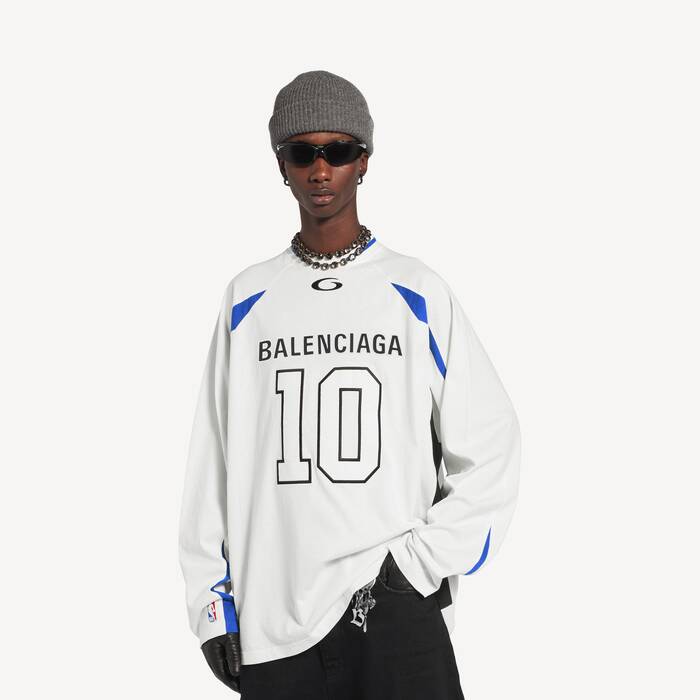 balenciaga | nba collaboration oversized long sleeve t-shirt