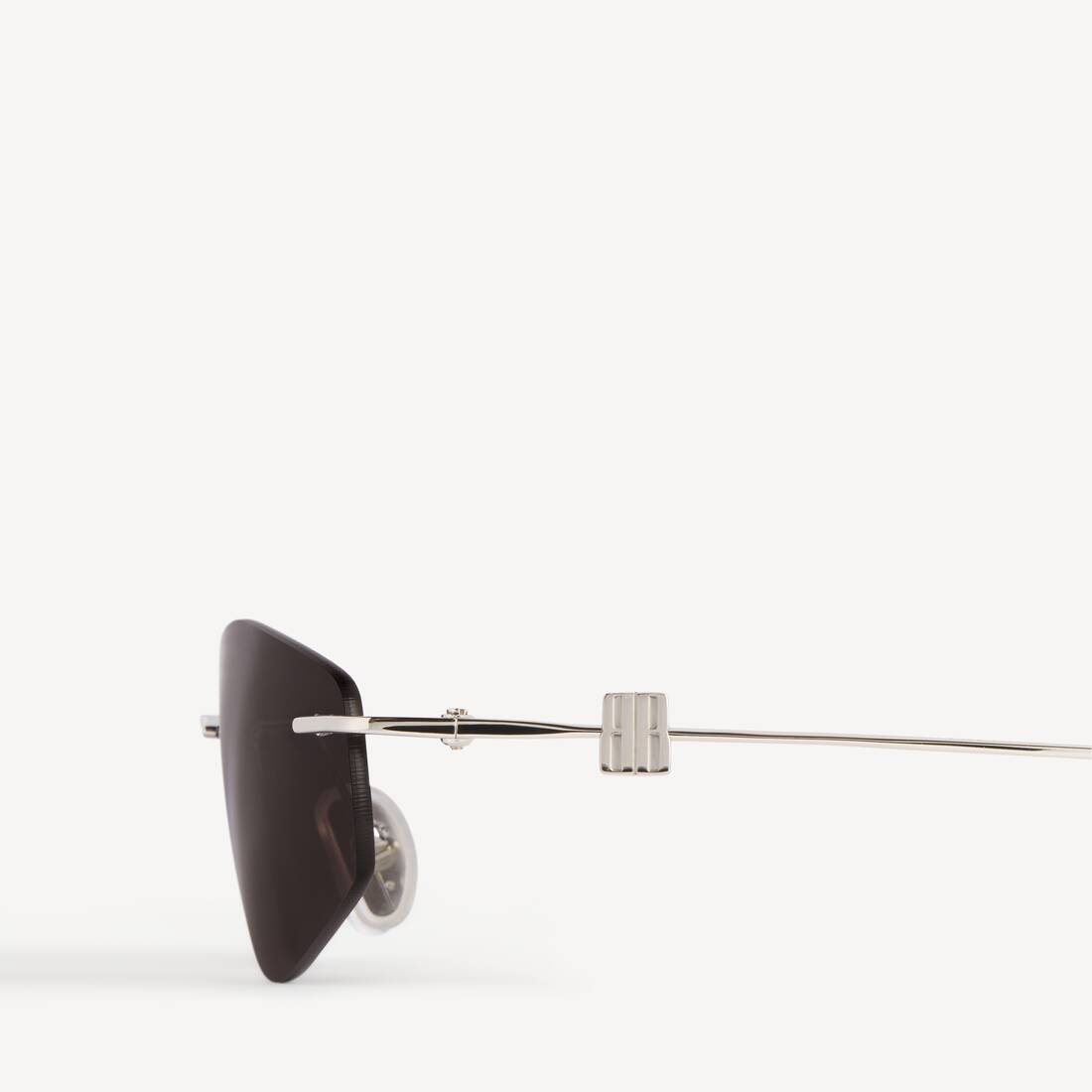Lunettes De Soleil D-frame Nano pour Femme en Argent | Balenciaga France FR - Image 4