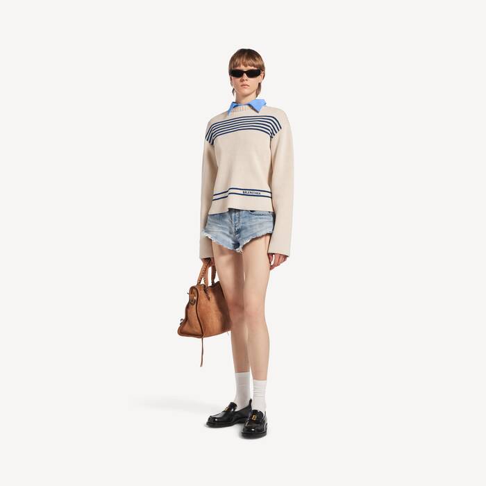 ブリーチ ライトブルー の ウィメンズ ミニショーツ - ウィメンズ | Balenciaga 日本 JA - Image 1