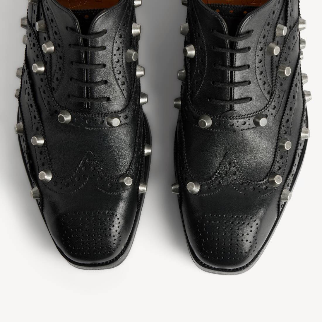 Men's Balenciaga | J.m. Weston Derby Brogue in Black | Balenciaga United Arab Emirates EN - Image 4