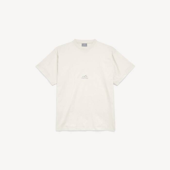 Men's Bodies Oversized T-shirt in Ivory - Men | Balenciaga Republic Of Korea EN - Image 2