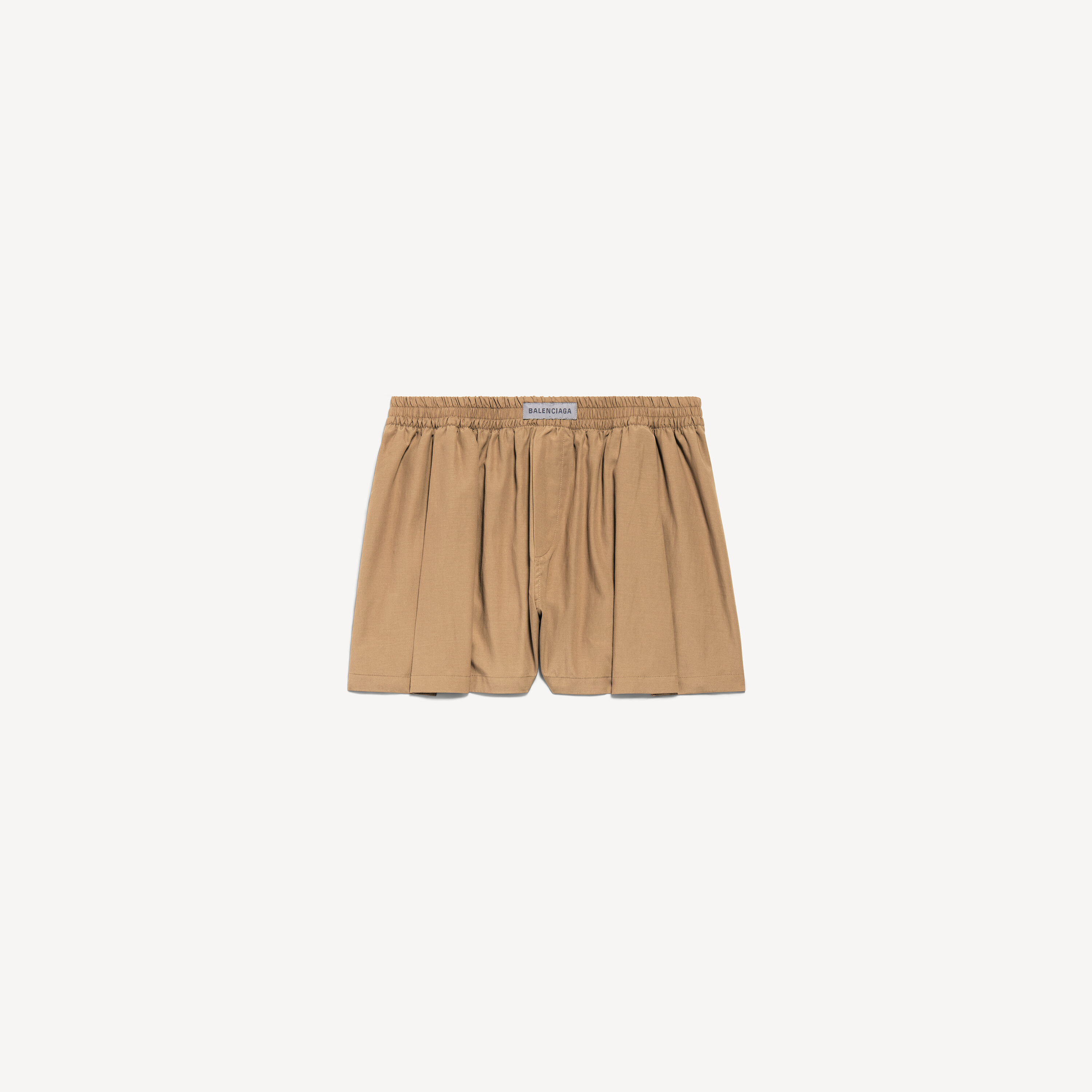 Women's A-line Boxer Shorts in Sand Beige
