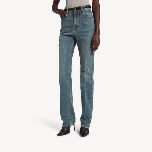 high waist slim jeans