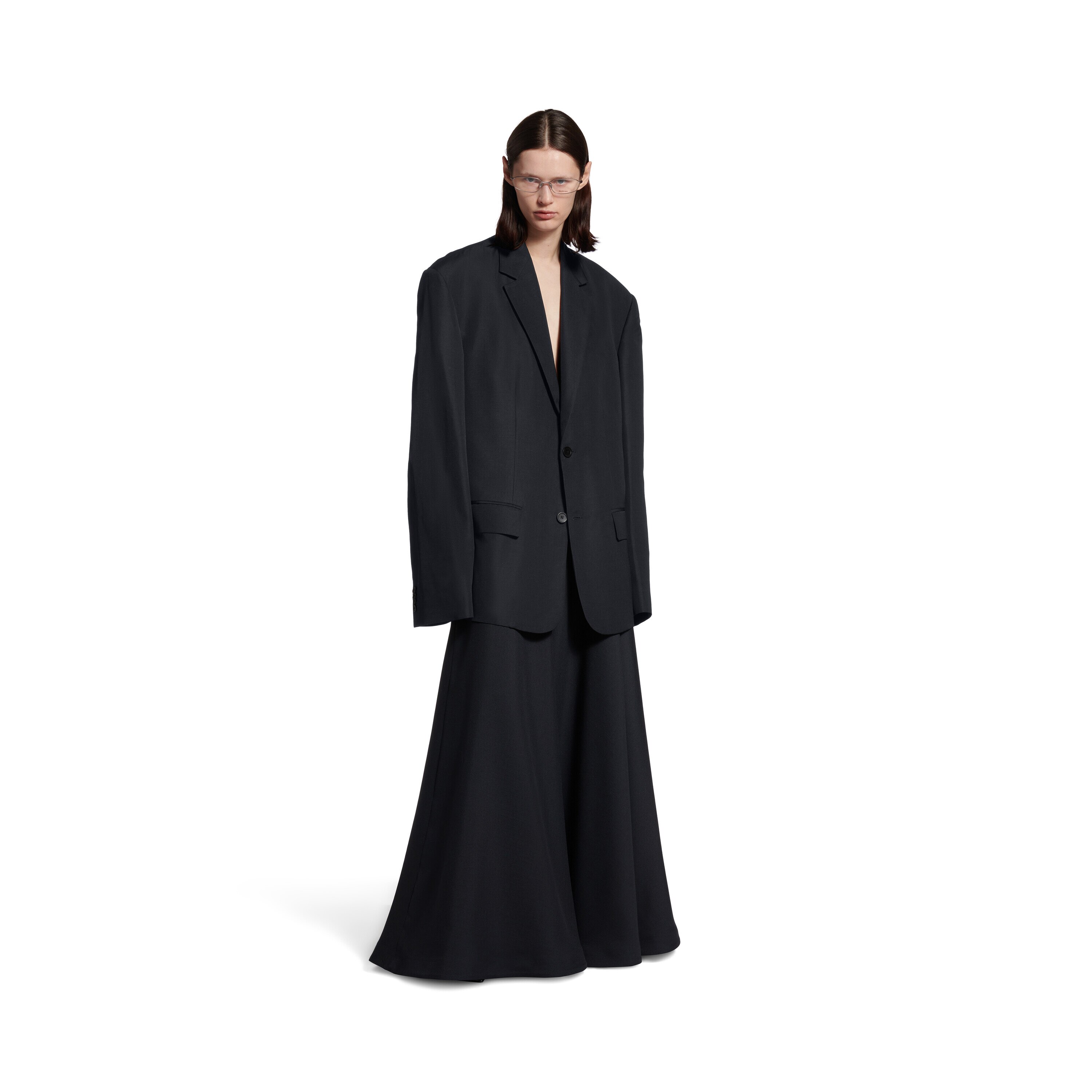 【VIP価格】SPORTMAX シングルブレストウールジャケット ホワイト の ウィメンズ シングルブレスト オーバーサイズ