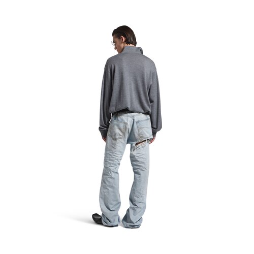 pullover con collo a polo 