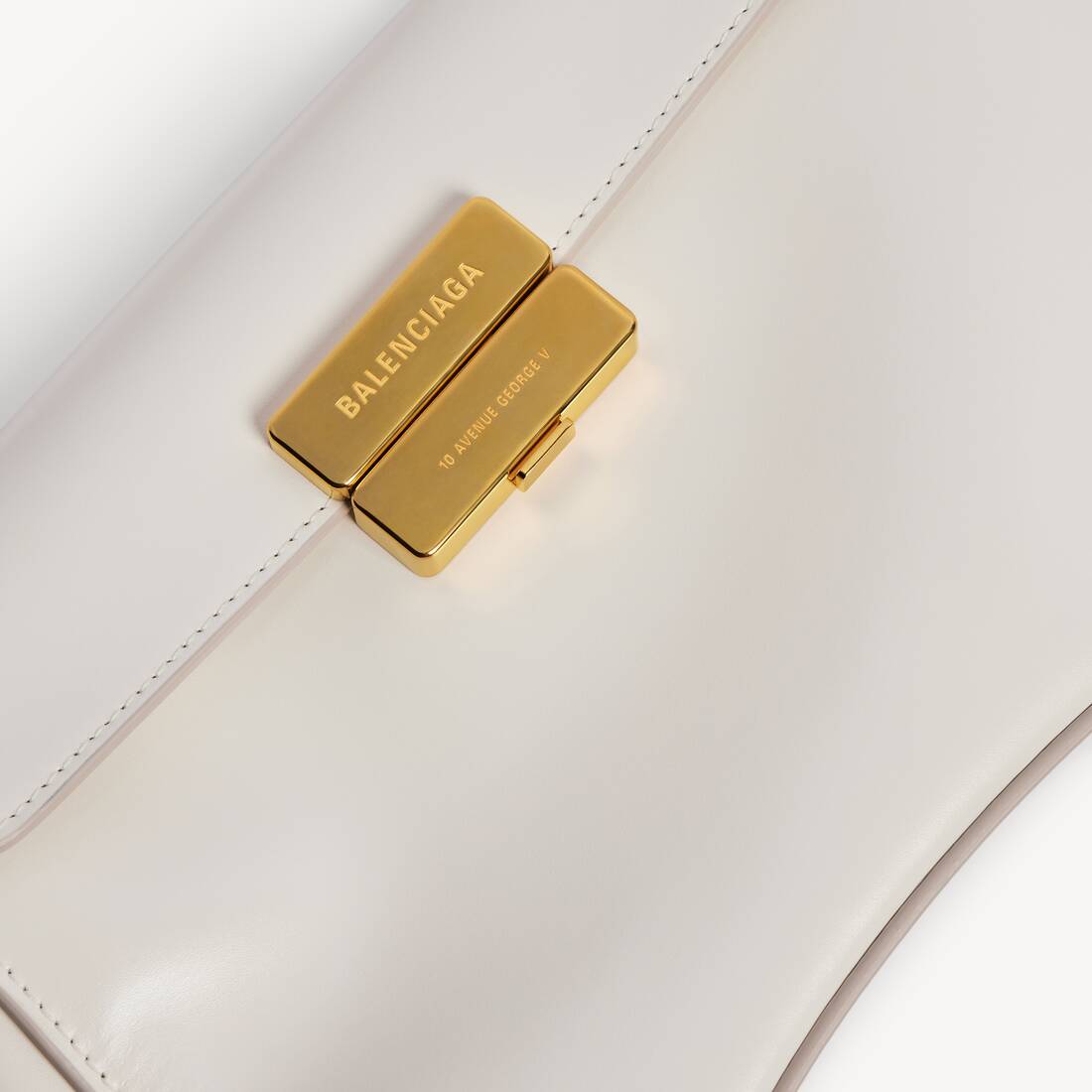Hourglass Avenue Henkeltasche Klein f&uuml;r Damen in Schneewei&szlig; | Balenciaga Deutschland DE - Image 6