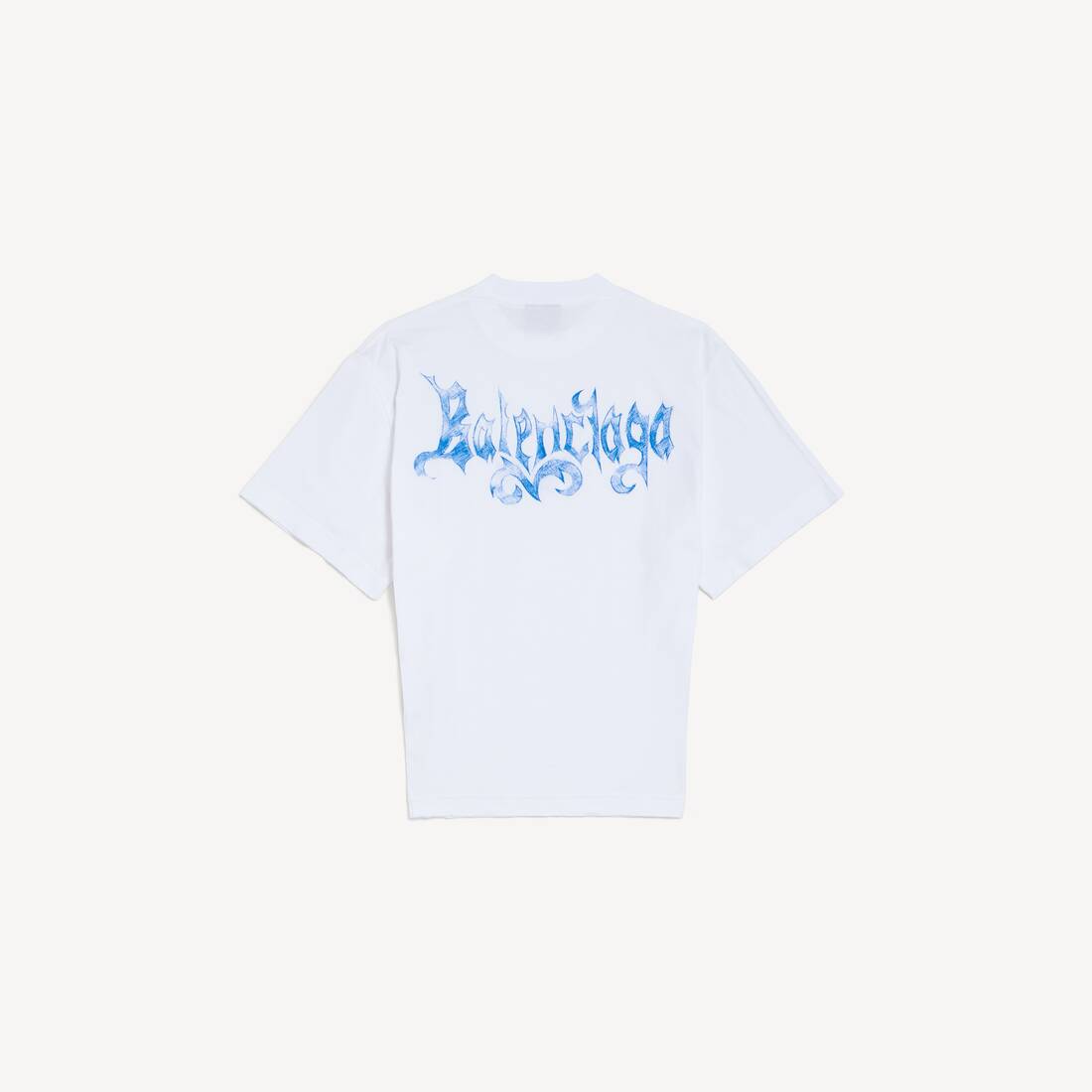 Women's Sketchy Short Sleeve Top in White | Balenciaga Netherlands EN - Image 2
