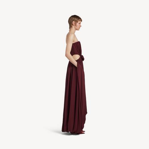 bustier draped dress