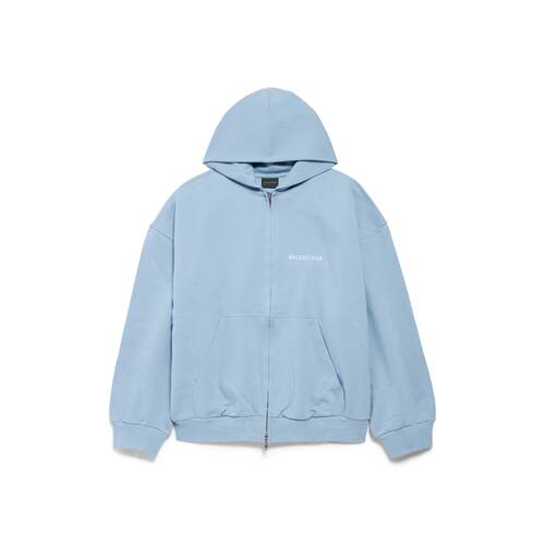 hoodie zippé balenciaga back fit regular
