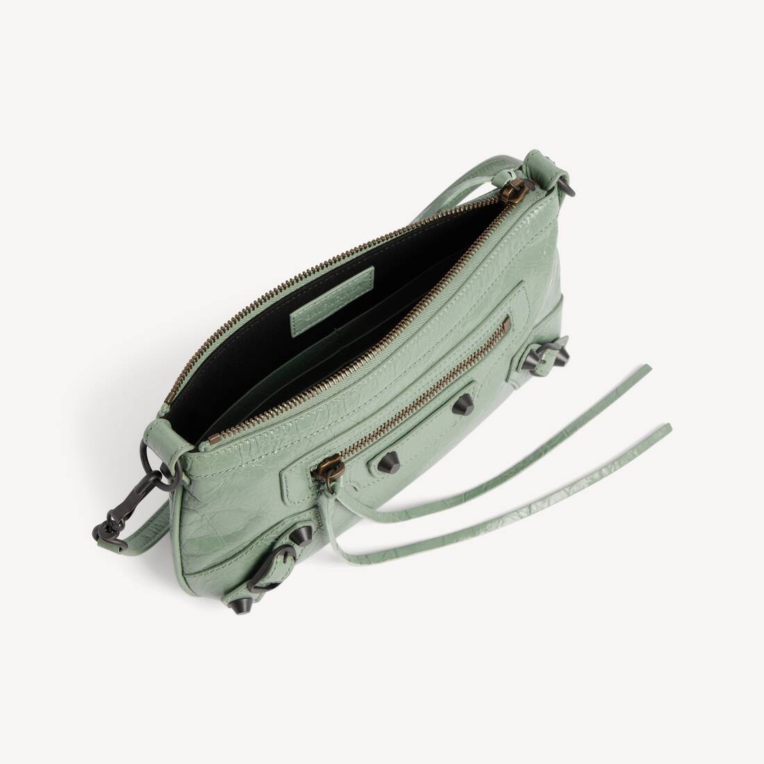 Women's Le City Pouch On Strap in Heritage Green | Balenciaga Australia EN - Image 5