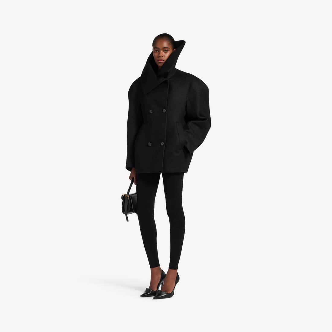 Women's Techwear Leggings in Black | Balenciaga Poland EN - Image 2