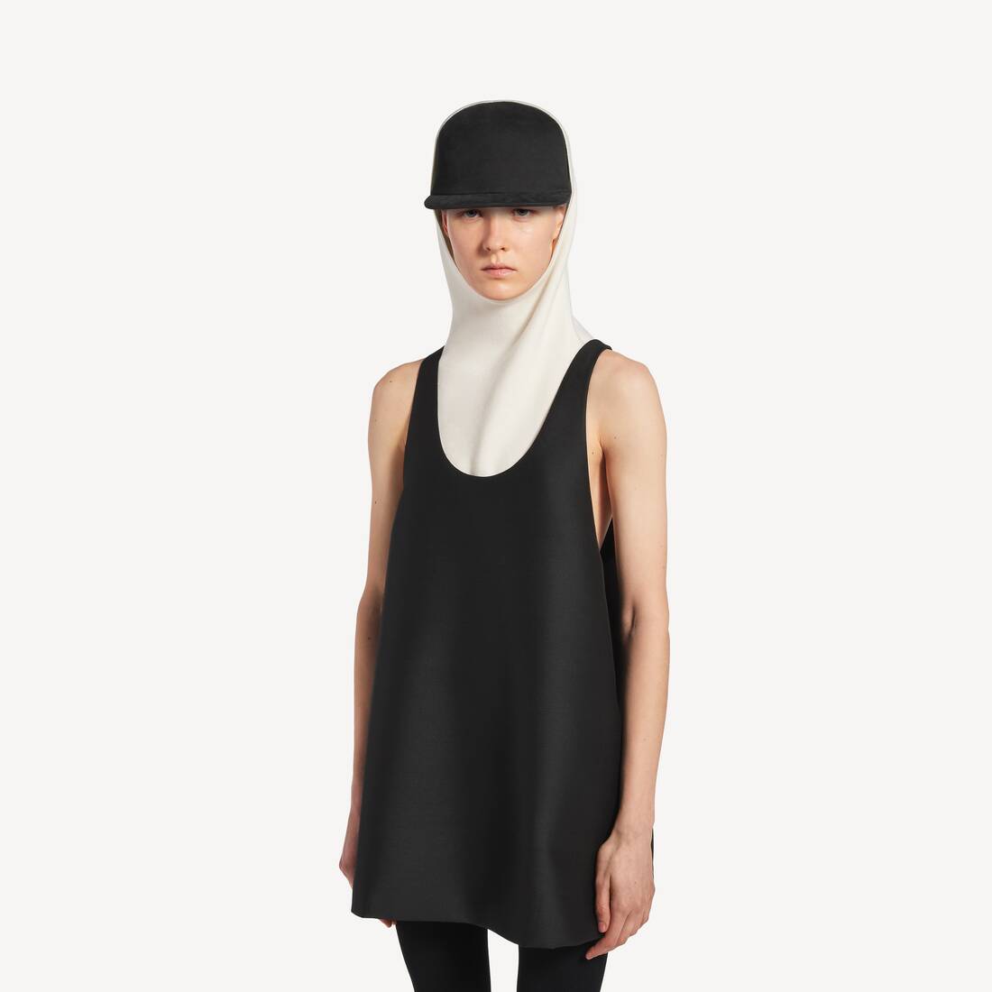 Women's Scooped Mini Dress in Black | Balenciaga United States EN - Image 5