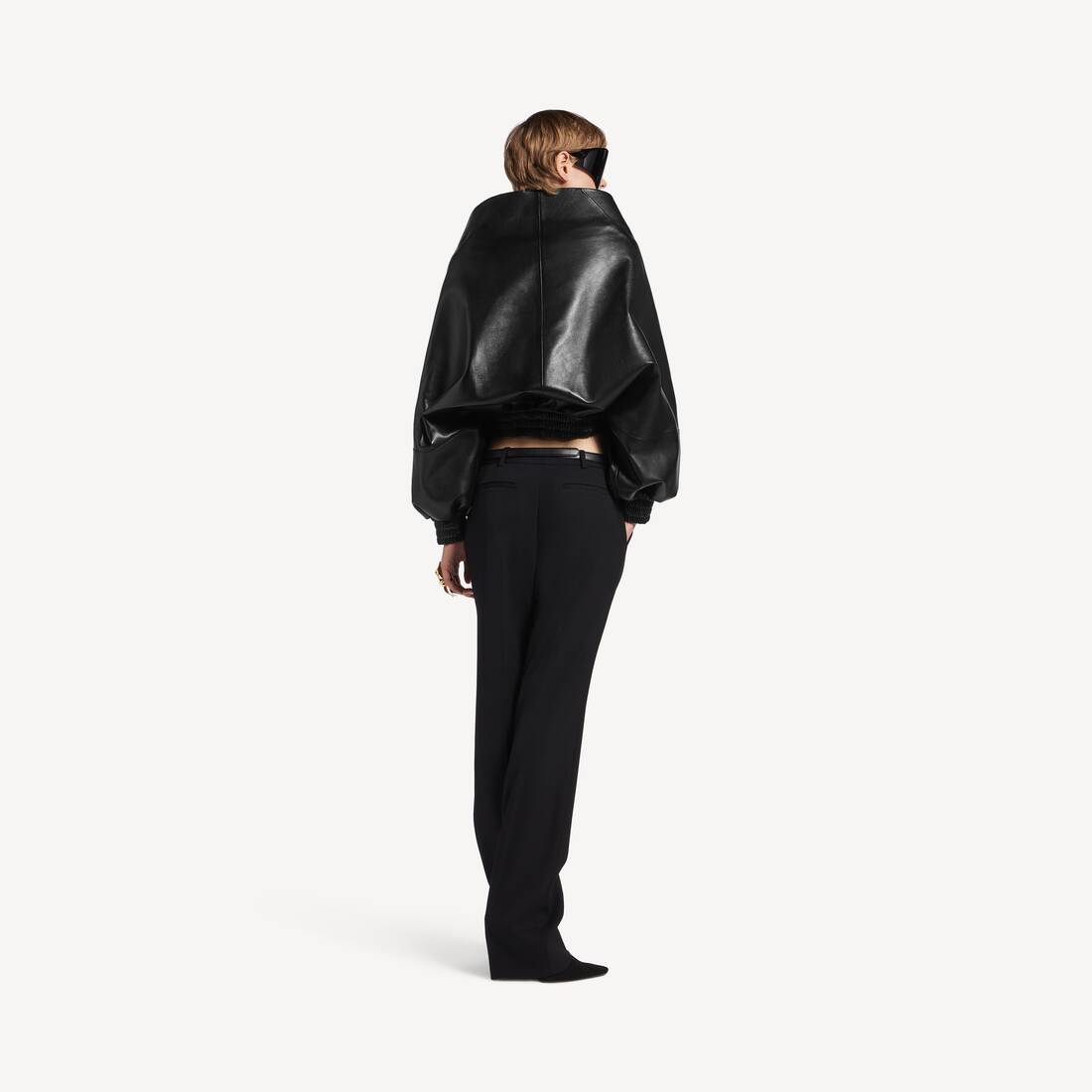 Women's Wrap Jacket in Black | Balenciaga Hungary EN - Image 4