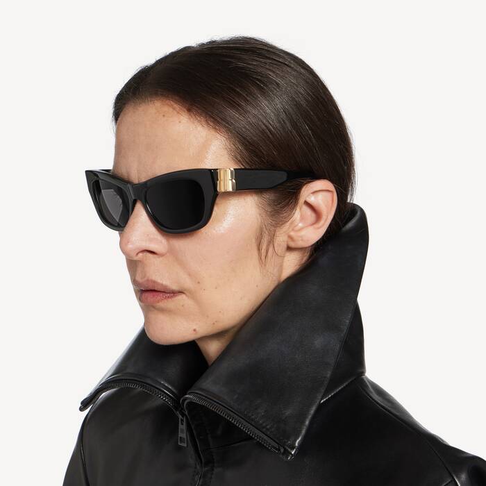 Women's Cosmo Cat Sunglasses in Black - Women | Balenciaga United States EN - Image 3