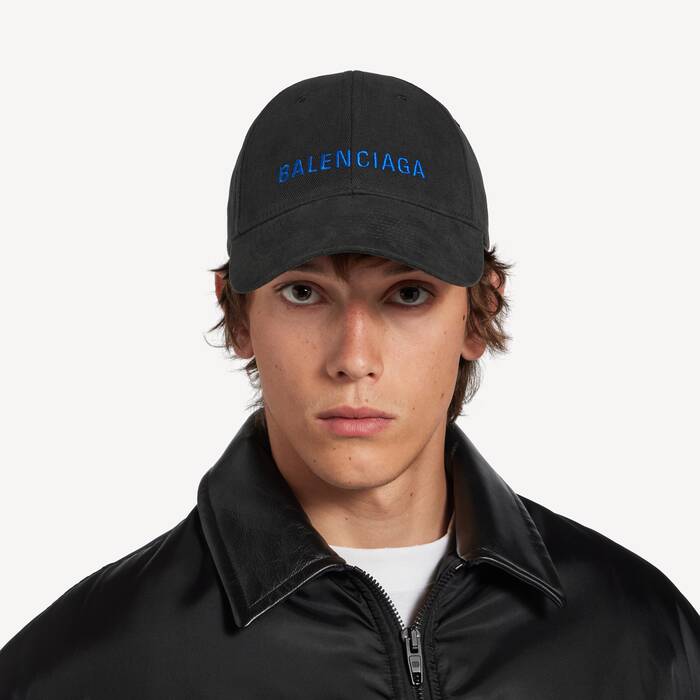 Men's Balenciaga Logo Cap in Black - Men | Balenciaga Australia EN - Image 2