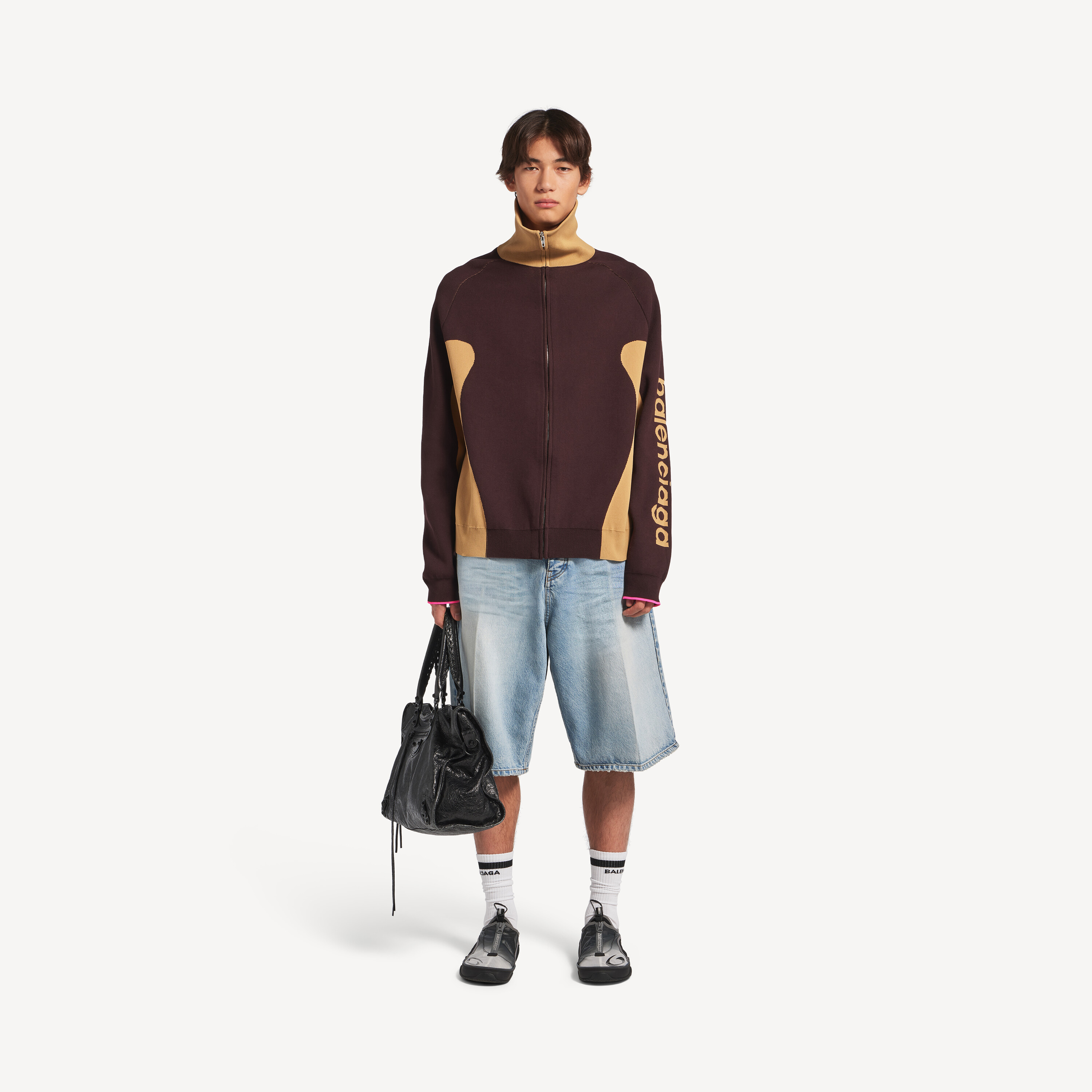 Balenciaga denim stay press shorts