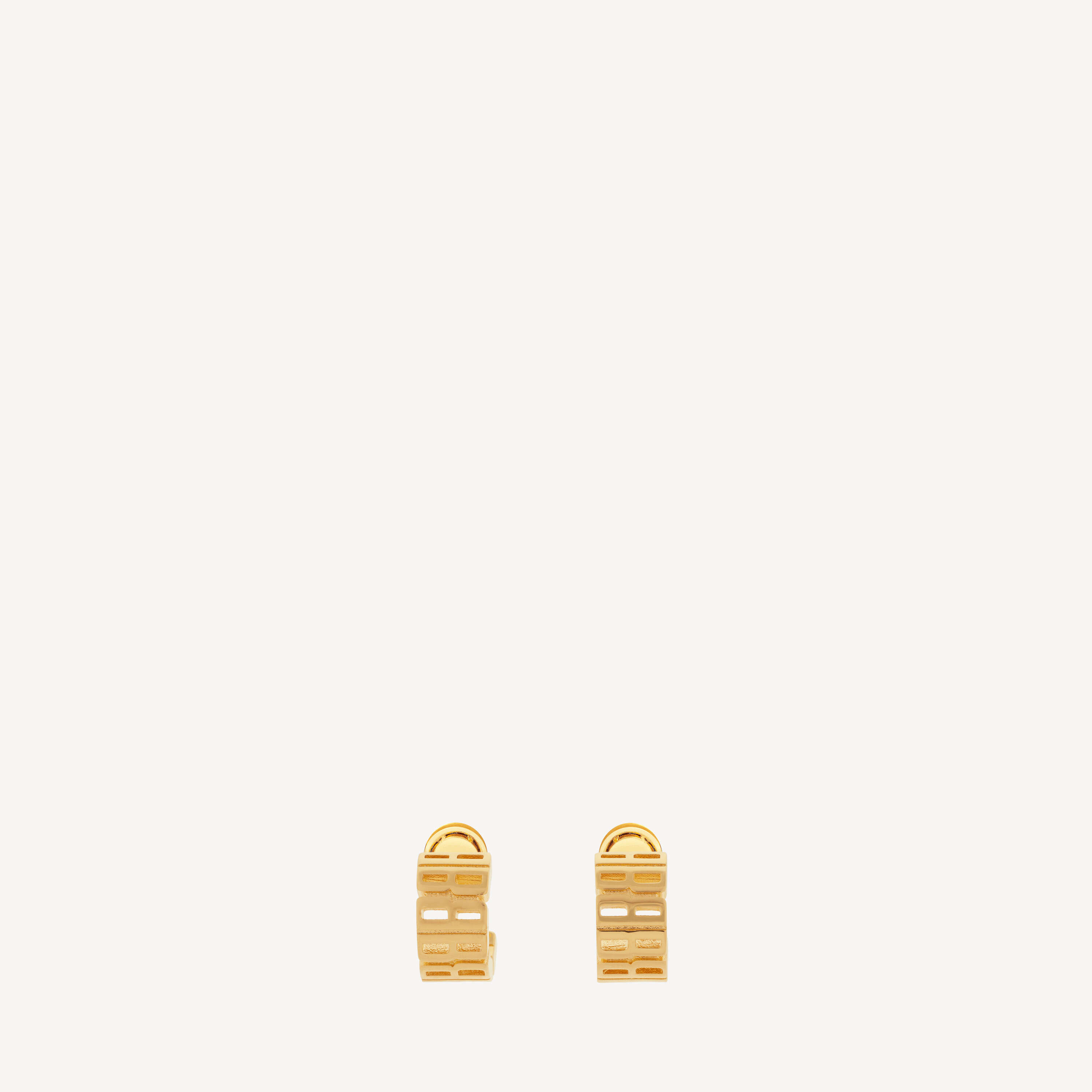 Women's Nano Hoop Earrings in Shiny Gold