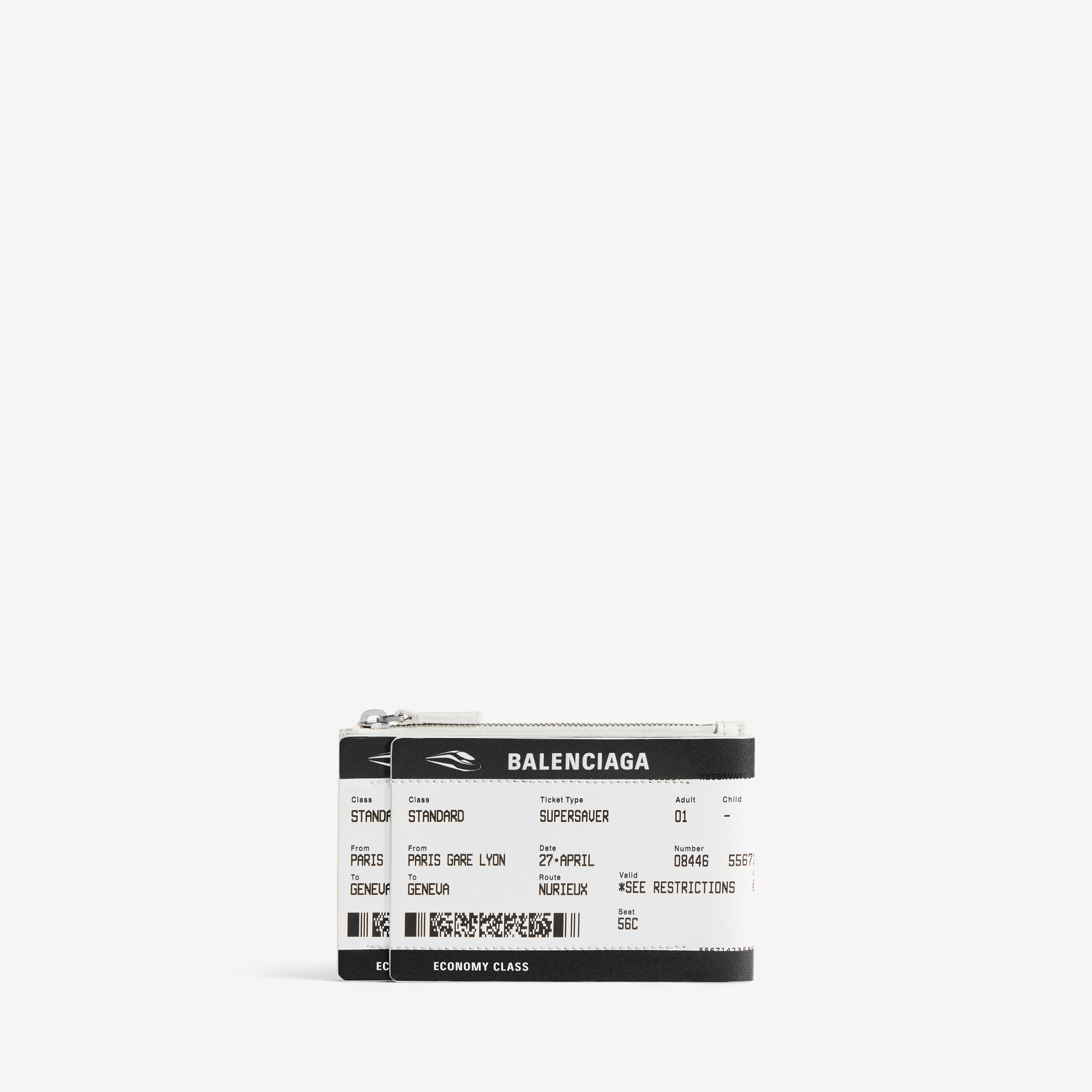 Balenciaga passport boarding pass long coin and card holder
