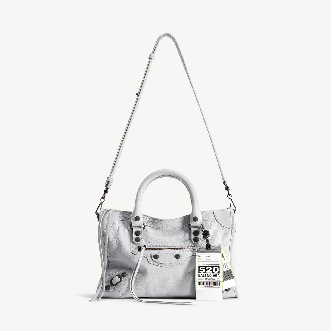 Women's Le City Bag Small With Charms in Light Grey | Balenciaga Hong Kong SAR EN - Image 4