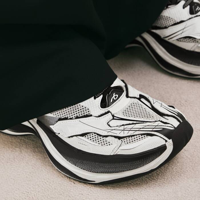 Sneaker Jet pour Homme en Blanc/noir - Homme | Balenciaga Suisse FR - Image 3