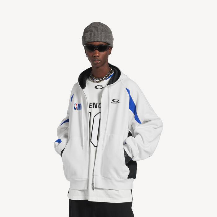 balenciaga | nba collaboration オーバーサイズ ジップアップ フーディ
