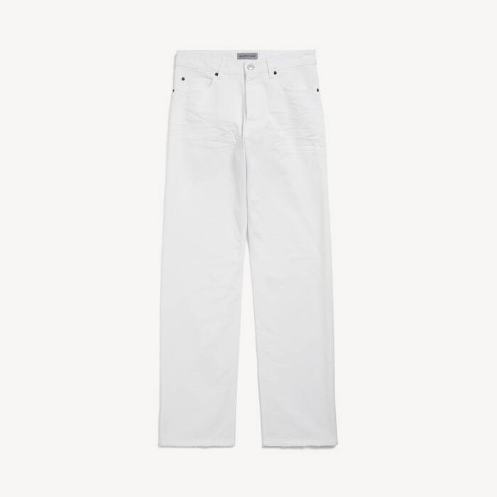 Men's Slim Fit Jeans in White - Men | Balenciaga United Kingdom EN - Image 1