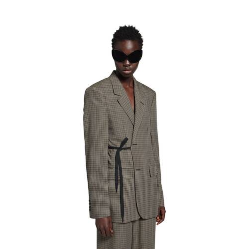 wrap tailored jacket