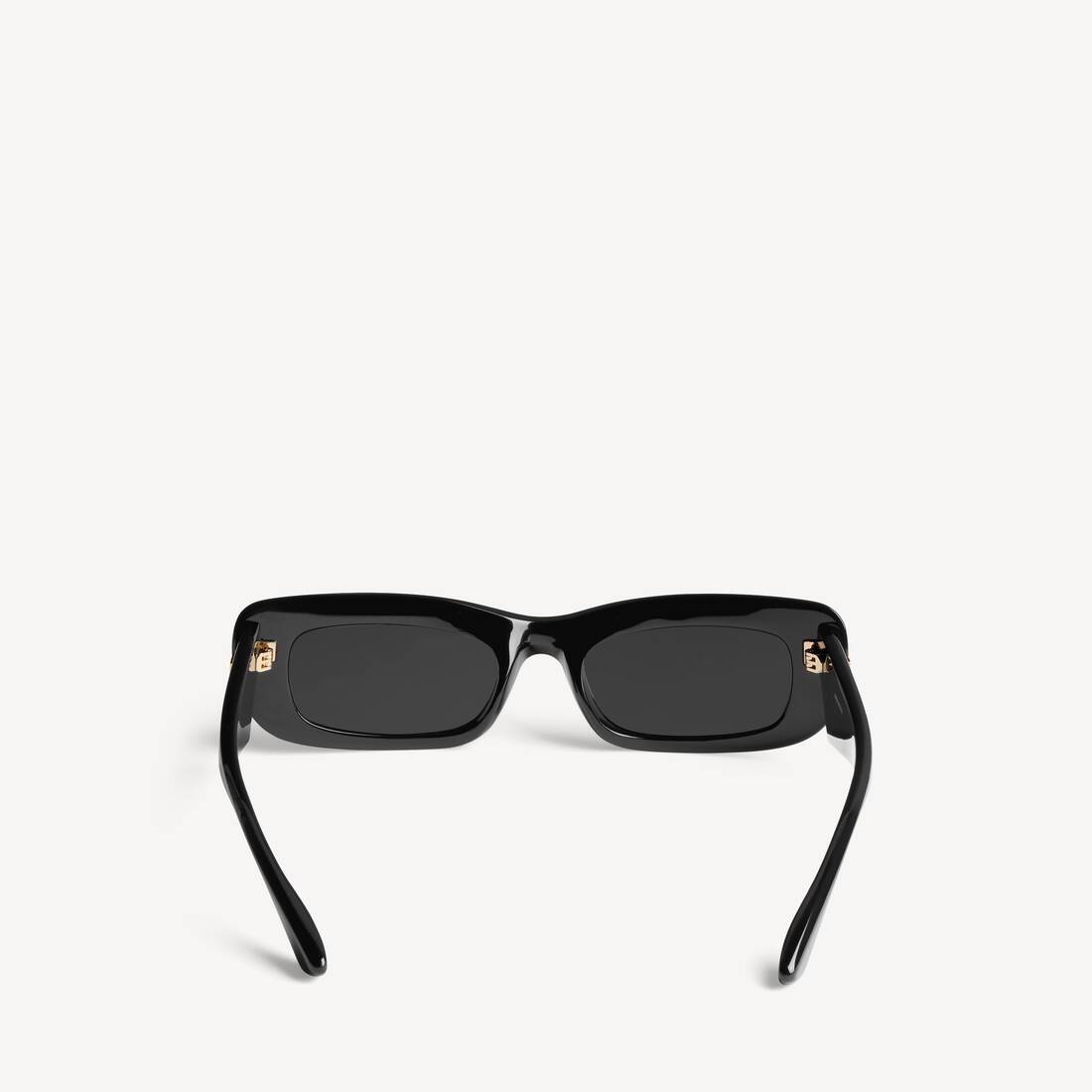 Lunettes De Soleil Rectangles Diva pour Femme en Noir | Balenciaga Belgique FR - Image 2