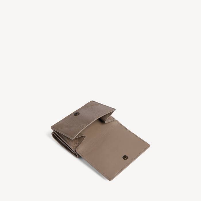 Women's Le City Mini Wallet in Dark Noix - Women | Balenciaga United Arab Emirates EN - Image 2