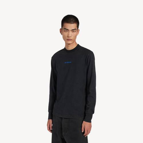 balenciaga back ミディアムフィット ロングスリーブtシャツ