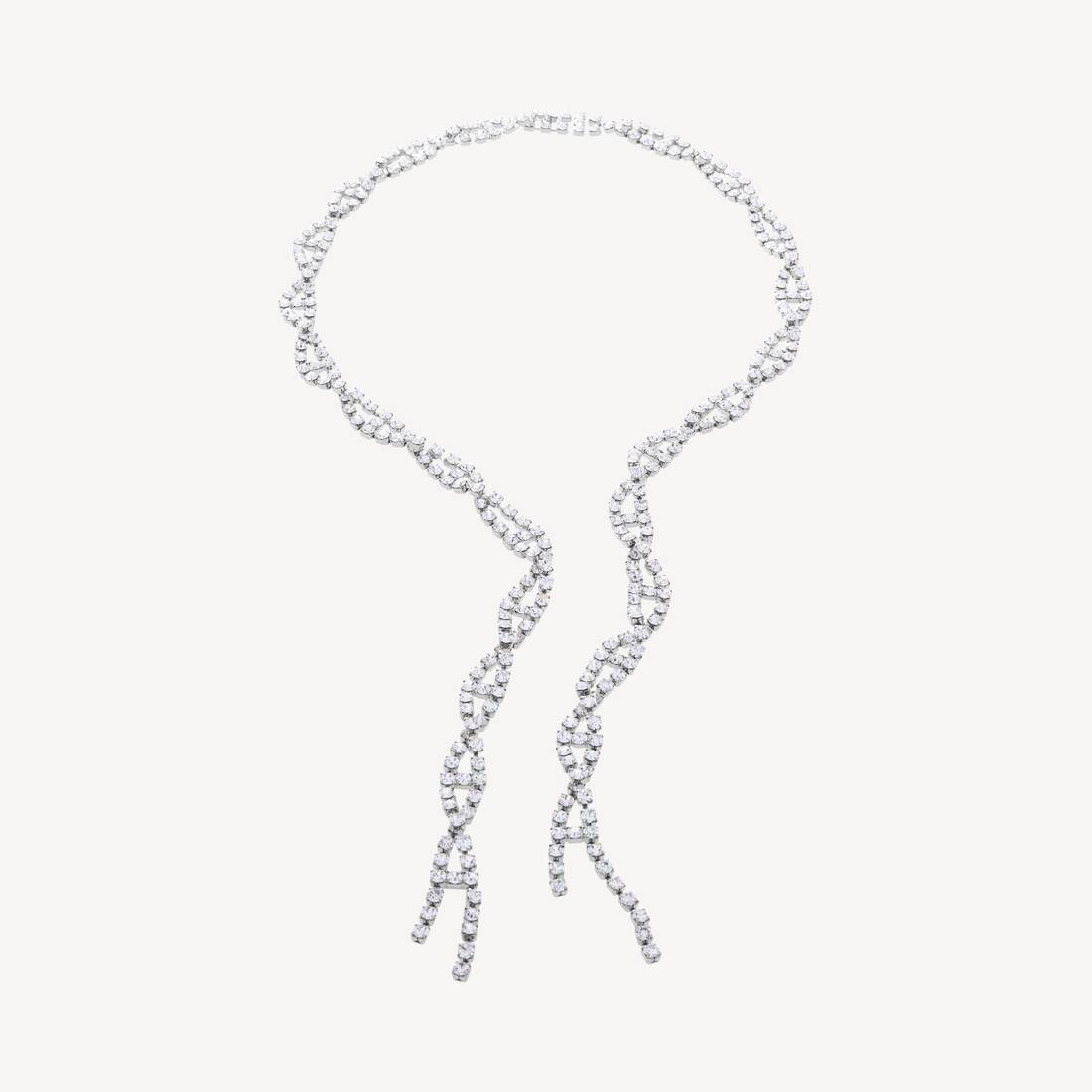 Women's Riviera Necklace  in Shiny Silver | Balenciaga Canada EN - Image 2