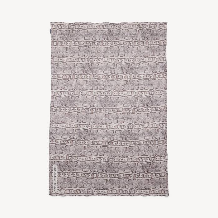 여성 파이톤 파레오 아이보리/브라운 - 여성 | 발렌시아가 대한민국 KO - Image 1