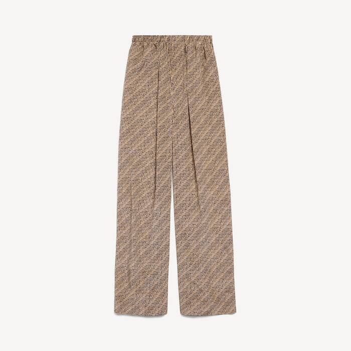 Women's Monogram Pyjama Pants in Beige/black - Women | Balenciaga United States EN - Image 2