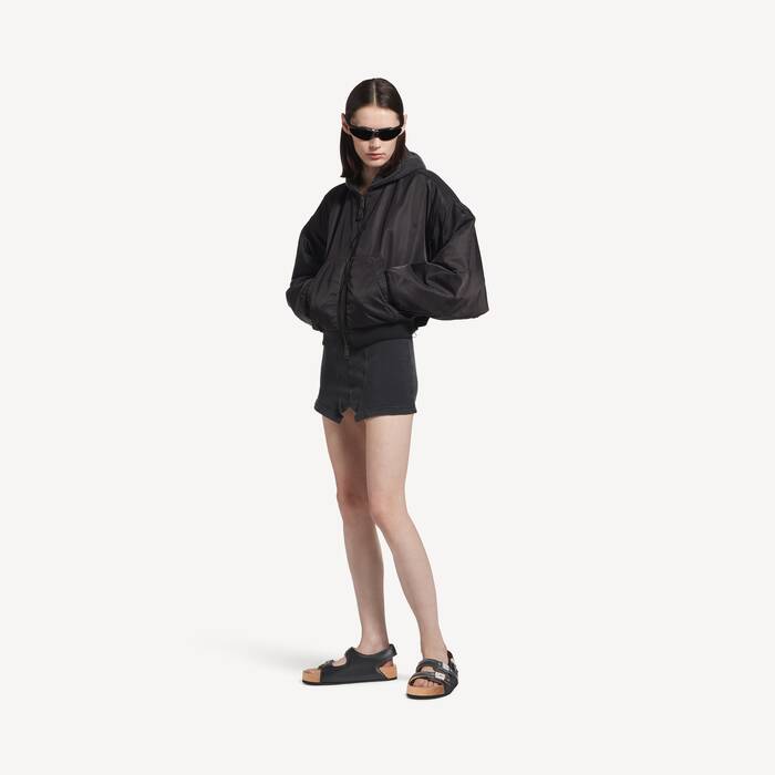 Sandale Plate Balenciaga I Scholl pour Femme en Noir - Femme | Balenciaga France FR - Image 2