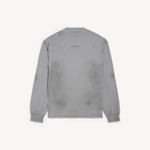 balenciaga back long sleeve medium fit t-shirt 