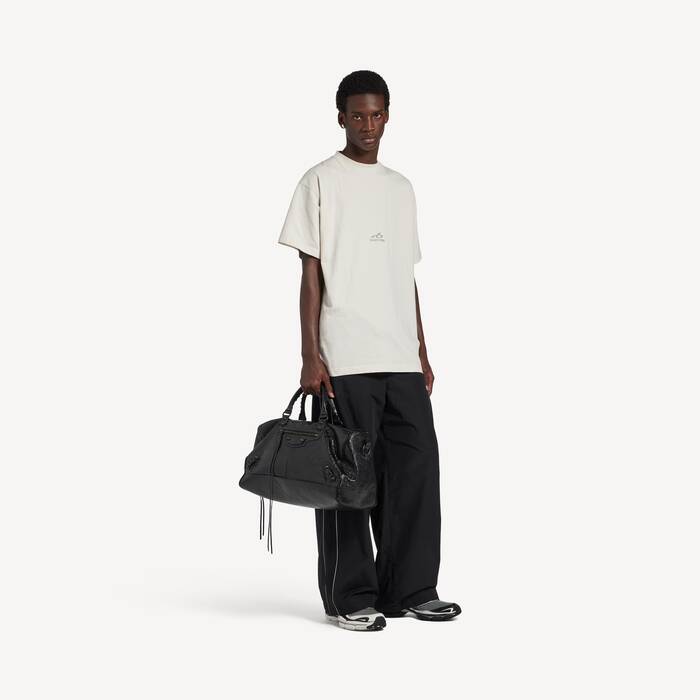 Men's Bodies Oversized T-shirt in Ivory - Men | Balenciaga Republic Of Korea EN - Image 3