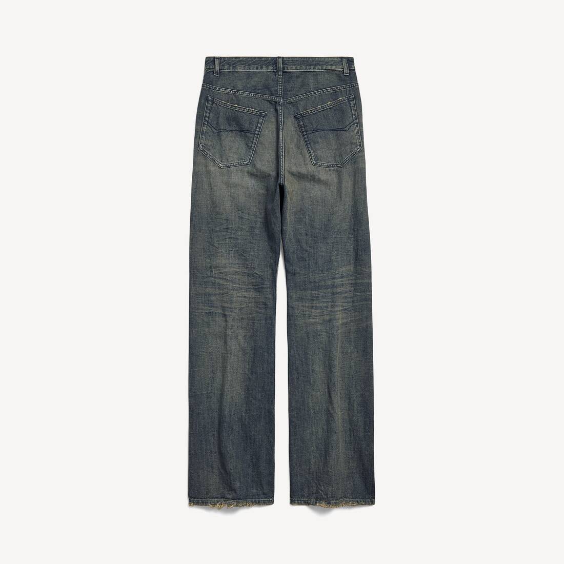 Men's Low Crotch Pants in Blue | Balenciaga Estonia EN - Image 2